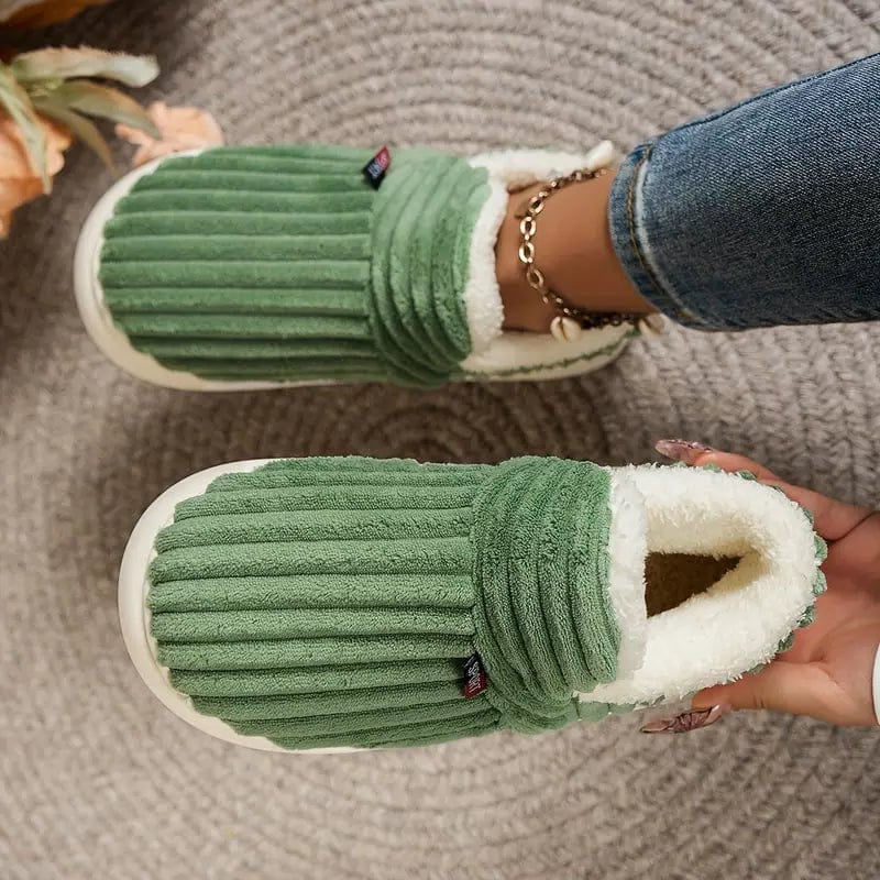 Plüschige Winterpantoffeln