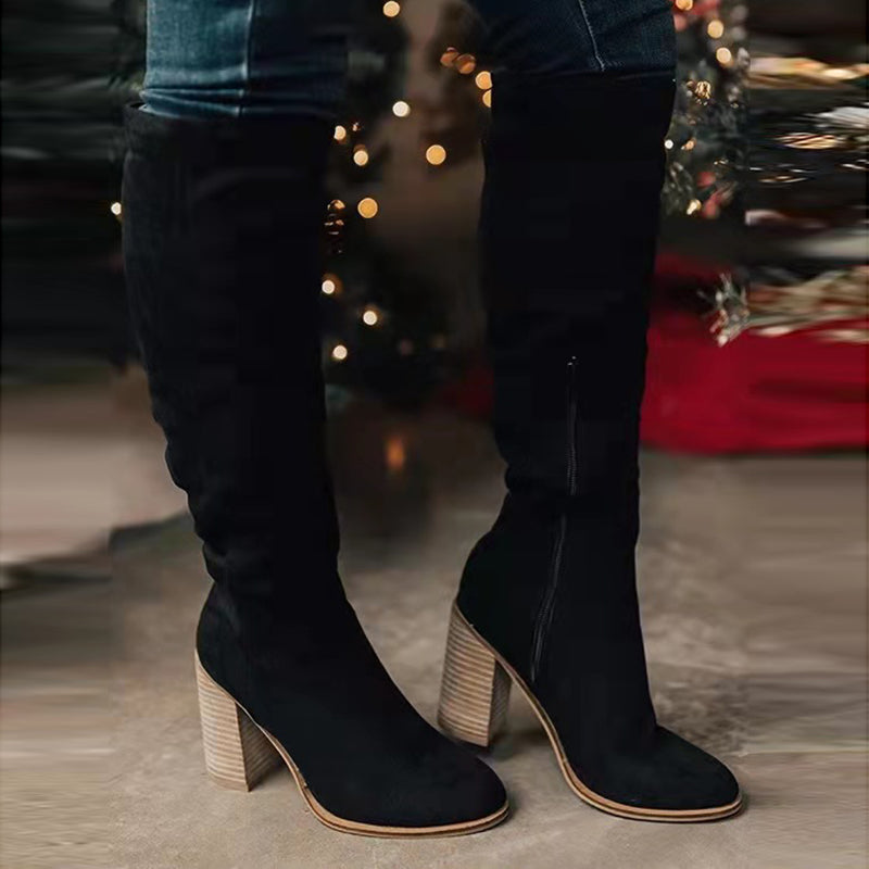 Herbststiefel mit Absatz