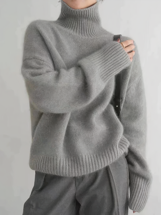 Rollkragenpullover im Kaschmir-Stil für Damen
