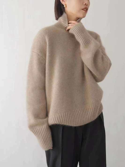 Rollkragenpullover im Kaschmir-Stil für Damen