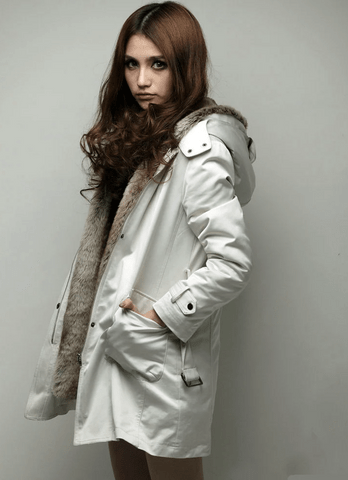 Bequemer Wintermantel mit weichem Kunstfellfutter