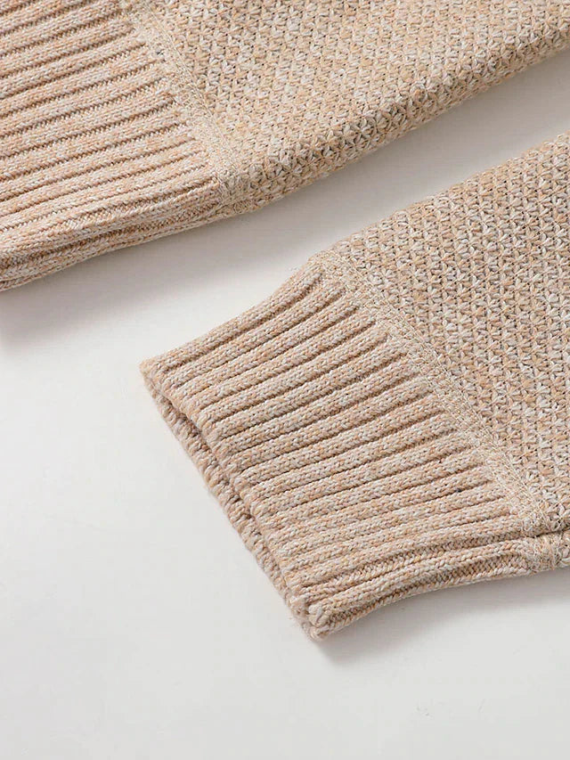 Stylischer Zipper Strickpullover für Herren (italienisches Design)