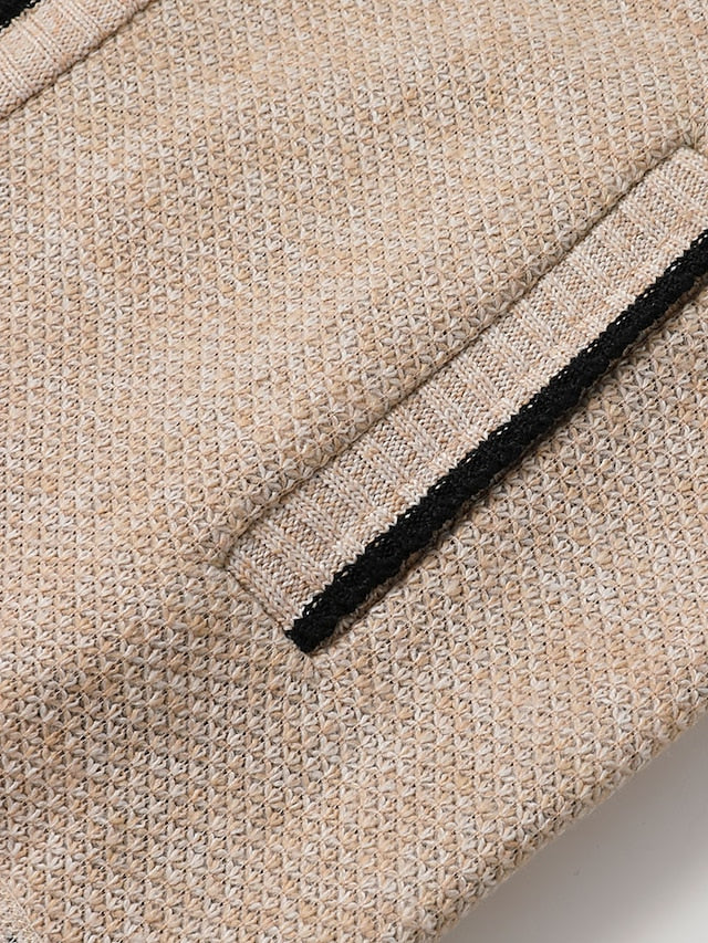 Stylischer Zipper Strickpullover für Herren (italienisches Design)